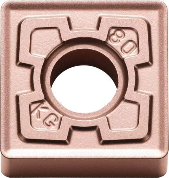 Kyocera - SNMG432 KG Grade CA310 Carbide Turning Insert - TiCN/Al2O3 Finish, 90° Square, 1/2" Inscr Circle, 3/16" Thick, 1/32" Corner Radius - Caliber Tooling