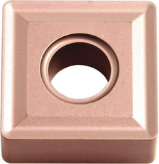 Kyocera - SNMG322 NONE Grade CA315 Carbide Turning Insert - TiCN/Al2O3 Finish, 90° Square, 3/8" Inscr Circle, 1/8" Thick, 1/32" Corner Radius - Caliber Tooling