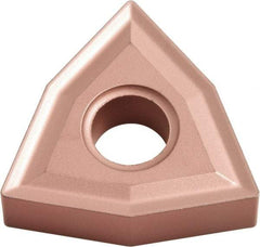 Kyocera - WNMG432 NONE Grade CA310 Carbide Turning Insert - TiCN/Al2O3 Finish, 80° Trigon, 1/2" Inscr Circle, 3/16" Thick, 1/32" Corner Radius - Caliber Tooling