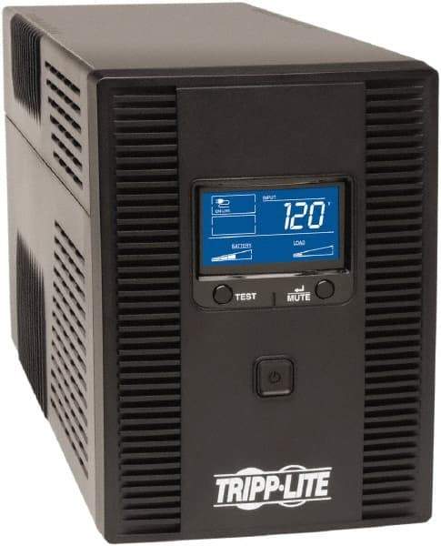 Tripp-Lite - 15 Amp, 1,300 VA, Tower Mount Line Interactive Backup Uninterruptible Power Supply - Backup 10 min with Full Load & 28 min with Half Load, 120 VAC Input & Output, 720 Watt Output, 1 Phases, 6 Outlets - Caliber Tooling