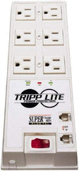 Tripp-Lite - 6 Outlets, 120 VAC15 Amps, 6' Cord, Power Outlet Strip - Floor, Keyhole Mount, 5-15 NEMA Configuration, 9-1/2" Strip - Caliber Tooling