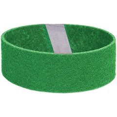 Norton - 3" Wide x 21" OAL, Aluminum Oxide Abrasive Belt - Aluminum Oxide, Medium, Nonwoven, Y Weighted Cloth Backing - Caliber Tooling