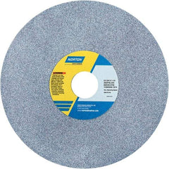 Norton - 8" Diam x 1-1/4" Hole x 3/4" Thick, J Hardness, 46 Grit Surface Grinding Wheel - Ceramic, Type 1, Coarse Grade, 3,600 Max RPM - Caliber Tooling