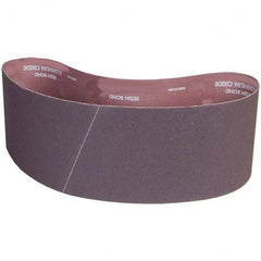 Norton - 6" Wide x 48" OAL, 120 Grit, Aluminum Oxide Abrasive Belt - Aluminum Oxide, Coated, X Weighted Cloth Backing - Caliber Tooling