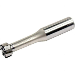 Iscar - Axial Clamp, Straight Shank Modular Reamer Body - 16mm Shank Diam, 48mm Shank Length, 165.5mm OAL, 117.5mm Body Length, 11.5mm Reamer Head Diam Compatibility, Right Hand Cut - Caliber Tooling