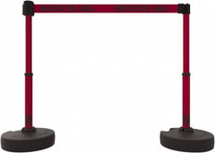 Banner Stakes - 42" High Plastic Pedestrian Barrier - 15' Long Rope - Caliber Tooling