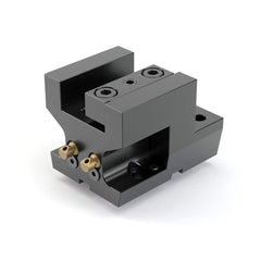 Global CNC Industries - Turret & VDI Tool Holders; Type: Mori OD Facing Block ; Clamping System: 70mm X 62mm ; Tool Axis: OD ; Through Coolant: No ; Outside Diameter (Decimal Inch): 1.0000 ; Additional Information: 4 Mounting Holes - Exact Industrial Supply