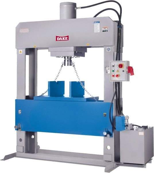 Dake - 150 Ton Electric Shop Press - 19" Stroke - Caliber Tooling