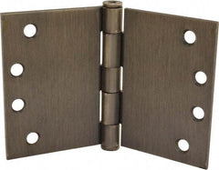 Hager - 6" Wide x 4" High Square Corner Residential Hinge - Square Edge, Steel, Oil Rubbed Bronze Finish - Caliber Tooling