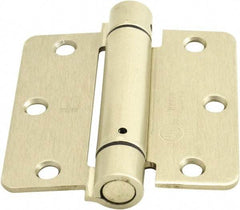 Hager - 3-1/2" Wide x 3-1/2" High Special Residential Residential Hinge - Round Edge, Steel, Satin Nickel Finish - Caliber Tooling