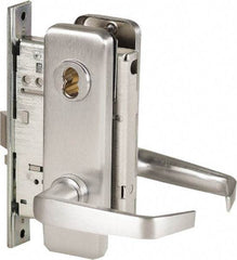 Stanley - Office Lever Lockset for 1-3/8 to 1-3/4" Thick Doors - 2-3/8 to 2-3/4" Back Set, Brass, Satin Chrome Finish - Caliber Tooling