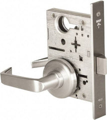 Stanley - Passage Lever Lockset for 1-3/8 to 1-3/4" Thick Doors - 2-3/8 to 2-3/4" Back Set, Brass, Satin Chrome Finish - Caliber Tooling