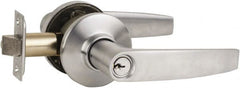 Schlage - Entry Lever Lockset for 1-3/8 to 1-3/4" Thick Doors - Exact Industrial Supply