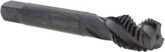 Emuge - 5/8-11 UNC 3 Flute 2B Modified Bottoming Spiral Flute Tap - Cobalt, Oxide Finish, 3-13/16" OAL, Right Hand Flute, Right Hand Thread, Series Enorm - Caliber Tooling