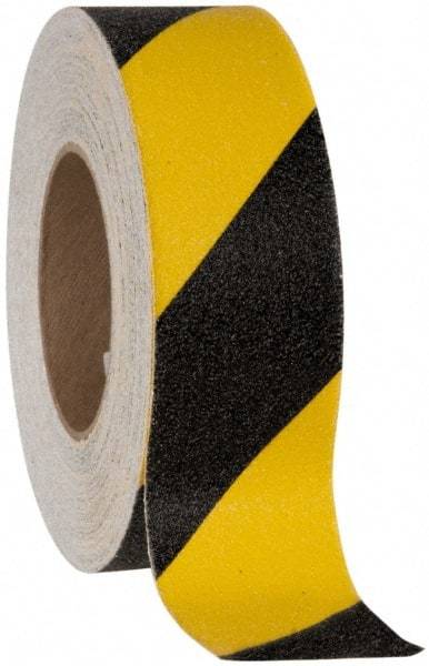 NMC - Black & Yellow Striped Anti-Slip Vinyl Tape - 6" Wide x 0.02" Thick, General Traffic - Caliber Tooling