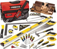 Proto - 30 Piece Contractors Tool Set - Comes in Soft Sided Bag - Caliber Tooling