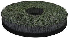 Osborn - 12" 80 Grit Silicon Carbide Crimped Disc Brush - Medium Grade, Plain Hole Connector, 1" Trim Length, 7/8" Arbor Hole - Caliber Tooling