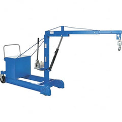 Vestil - 500 Lb Load Capacity, Steel Counter Balanced Floor Crane - 5' 17/64" Span - Caliber Tooling