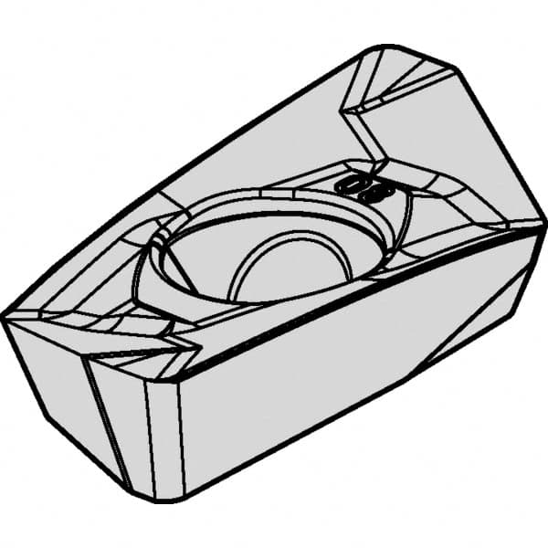 Kennametal - EP1864 Grade KC725M Carbide Milling Insert - TiN/TiCN/TiN Finish, 0.2165" Thick, 6.4mm Corner Radius - Caliber Tooling