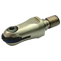 Iscar - 1" Cut Diam, 71mm OAL, Indexable Ball Nose End Mill - 46mm Head Length, M16 Modular Connection, HCM-M Toolholder, HBF-QF, HBR-QF, HCD-QF, HCR Insert - Caliber Tooling