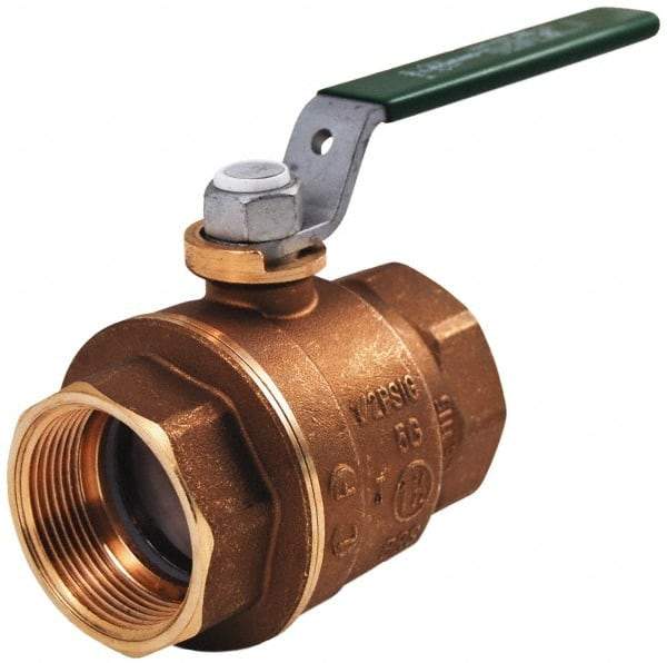 Legend Valve - 3/4" Pipe, Full Port, Brass Full Port Ball Valve - Bi-Directional, Sweat Ends, Quarter Turn Handle, 600 WOG, 150 WSP - Caliber Tooling