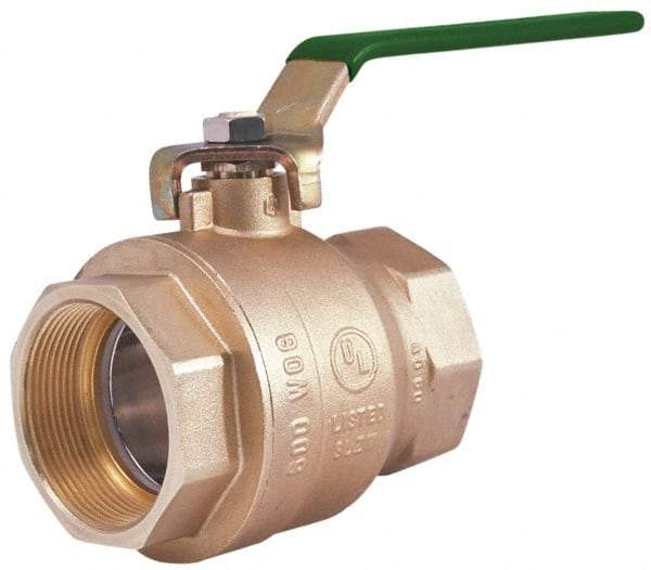 Legend Valve - 3/4" Pipe, Full Port, Brass Full Port Ball Valve - Bi-Directional, FNPT x FNPT Ends, Quarter Turn Handle, 600 WOG, 150 WSP - Caliber Tooling