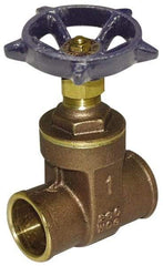 Legend Valve - 3/4" Pipe, Class 200, Sweat Brass Solid Wedge Gate Valve - 200 WOG, 1 WSP, Bolted Bonnet, For Use with Potable Water Applications - Caliber Tooling