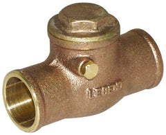 Legend Valve - 3/4" Cast Brass Check Valve - Service Check Valve, Sweat, 200 WOG - Caliber Tooling