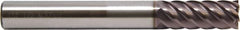 M.A. Ford - 5/16", 6 Flute, Single End, Solid Carbide, 0.015" Corner Radius End Mill - 4" OAL, 45° Helix, Right Hand Flute, 3/4" LOC, Right Hand Cut - Caliber Tooling