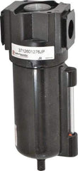 PRO-SOURCE - Filter Automatic Drop Leg Drain with Metal Bowl - 6-1/2" High x 2-3/4" Wide, For Use with Compressed Air Systems - Caliber Tooling