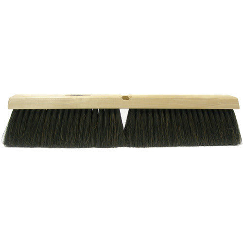 18″ Fine Sweep Floor Brush, Black Horsehair and Polypropylene Fill - Caliber Tooling