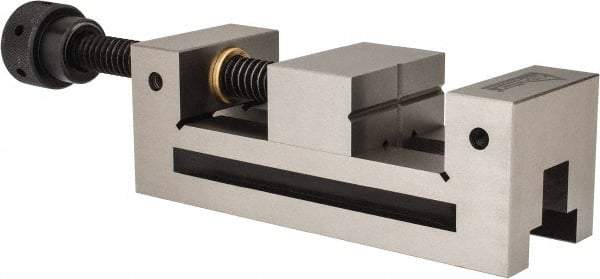 Gibraltar - 2-7/8" Jaw Width, 3-7/8" Jaw Opening Capacity, 1-3/8" Jaw Height, Toolmaker's Vise - Flat Jaw, 0.00012" Parallelism, 0.0002" Squareness, 254mm OAL x 3-29/32" OAH - Caliber Tooling