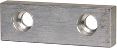 Gibraltar - 3" Wide x 1" High x 1/2" Thick, Flat/No Step Vise Jaw - Soft, Aluminum, Fixed Jaw, Compatible with 3" Vises - Caliber Tooling