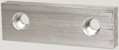 Gibraltar - 6" Wide x 2" High x 3/4" Thick, Flat/No Step Vise Jaw - Soft, Aluminum, Fixed Jaw, Compatible with 6" Vises - Caliber Tooling