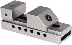 Gibraltar - 2" Jaw Width, 2-3/8" Jaw Opening Capacity, 2-9/16" Jaw Height, Toolmaker's Vise - Flat Jaw, 0.00012" Parallelism, 0.0002" Squareness, 5-1/2" OAL x 1-31/32" OAH - Caliber Tooling