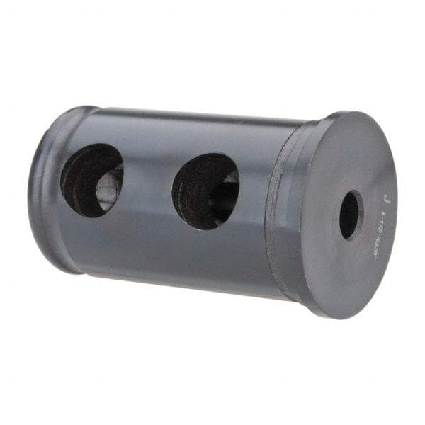 Interstate - 3/8" ID, 1-1/2" OD, 2-1/2" Length Under Head, Type J Lathe Tool Holder Bushing - 3/16" Head Thickness - Exact Industrial Supply