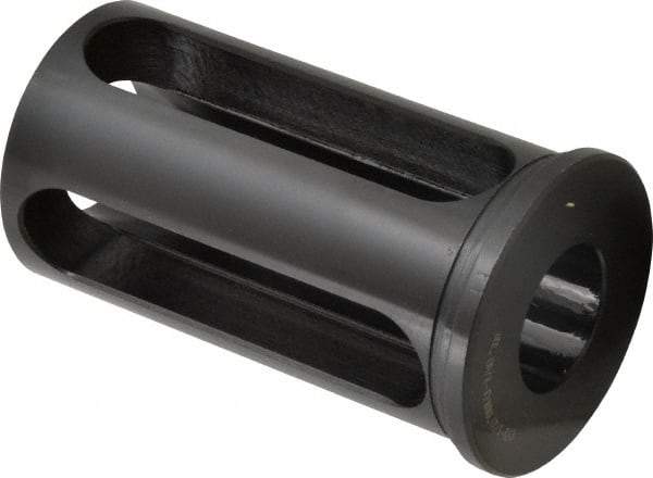 Interstate - 1-1/4" ID, 2-1/2" OD, 4-1/2" Length Under Head, Type C Lathe Tool Holder Bushing - 4-1/8" Slot Length - Exact Industrial Supply