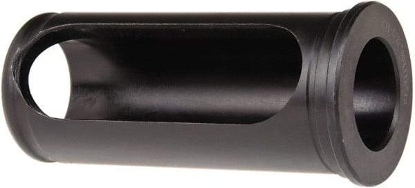 Interstate - 1" ID, 1-1/2" OD, 3-3/8" Length Under Head, Type C Lathe Tool Holder Bushing - 3/16" Head Thickness, 3" Slot Length - Exact Industrial Supply