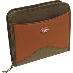 Bucket Boss - 11 Pocket Brown & Green Polyester Contractor's Portfolio - 15" Wide x 4" Deep x 12" High - Caliber Tooling