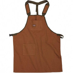 Bucket Boss - 30 to 52" Waist Apron - 2 Pocket, Brown/Green, Canvas - Caliber Tooling