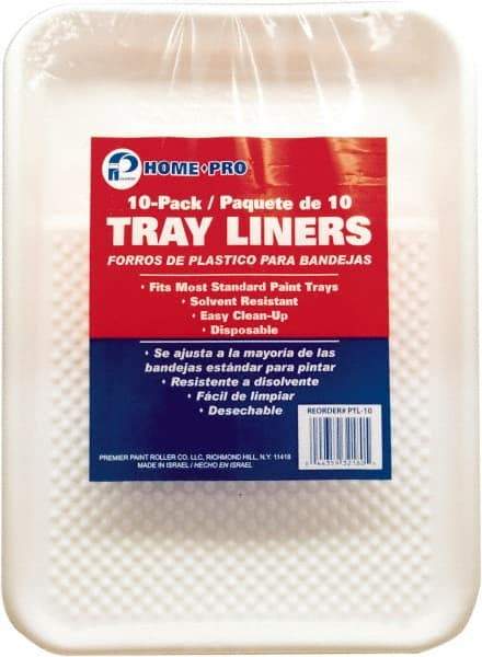 Premier Paint Roller - 9" Roller Compatible Paint Tray Liner - 1 Qt Capacity, 12" Wide, Plastic - Caliber Tooling