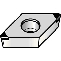 Kennametal - CNGM433 CB1 Grade KBH20 PCBN Turning Insert - Nano-Composite Finish, 80° Diamond, 1/2" Inscr Circle, 3/16" Thick, 3/64" Corner Radius - Caliber Tooling