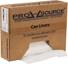 PRO-SOURCE - 1.1 mil Thick, Heavy-Duty Trash Bags - Hexene Resins, Roll Dispenser, 43" Wide x 47" High, Clear - Caliber Tooling