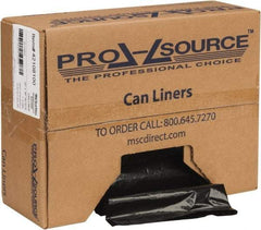 PRO-SOURCE - 1.1 mil Thick, Heavy-Duty Trash Bags - Hexene Resins, Roll Dispenser, 30" Wide x 36" High, Black - Caliber Tooling