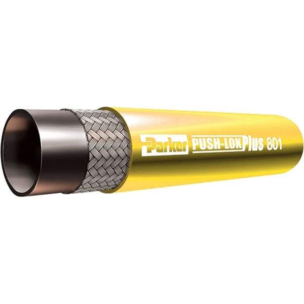 Parker - 3/8" ID x 0.63" OD CTL Push-on Air Hose - 350 Working psi, -40 to 257°F, Blue - Caliber Tooling