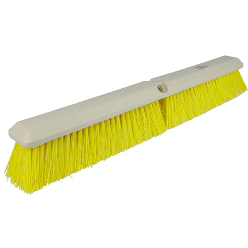 18″ - Yellow Medium Perma Sweep Broom Without Handle - Caliber Tooling