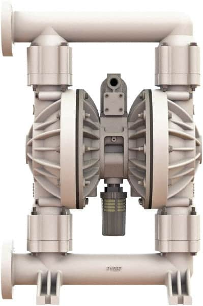 Versa-Matic - 2" NPT, Air Operated Diaphragm Pump - Santoprene Diaphragm, Polypropylene Housing - Caliber Tooling