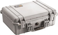 Pelican Products, Inc. - 15-49/64" Wide x 7-13/32" High, Clamshell Hard Case - Silver, Polyethylene - Caliber Tooling