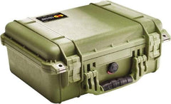 Pelican Products, Inc. - 13" Wide x 6-53/64" High, Clamshell Hard Case - Olive, Polyethylene - Caliber Tooling