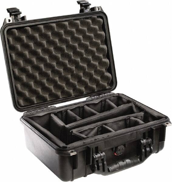 Pelican Products, Inc. - 13" Wide x 6-53/64" High, Clamshell Hard Case - Black, Polyethylene - Caliber Tooling